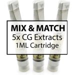 Buy CG Extracts - Premium Concentrates Carts 1ML Mix N Match 5 at MMJ Express Online Shop