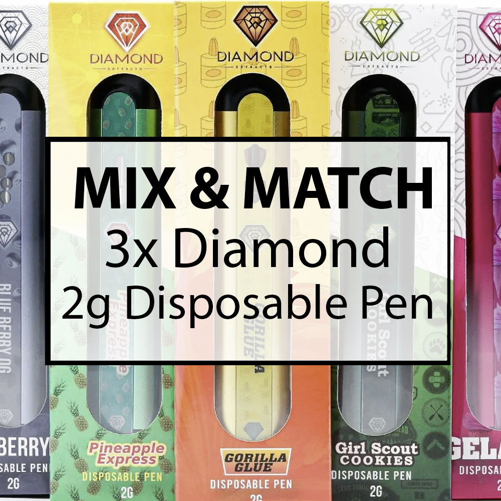 Buy Diamond Concentrates - 2G Disposable Vape Pen Mix And Match 3 at MMJ Express Online Shop