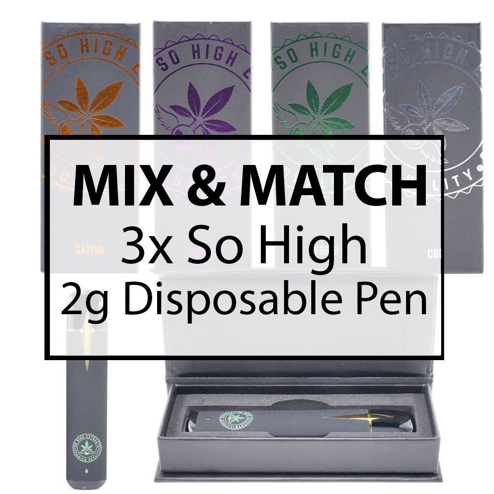 Buy So High Extracts - 2G Disposable Vape Pen Mix and Match : 3 at MMJ Express Online Shop
