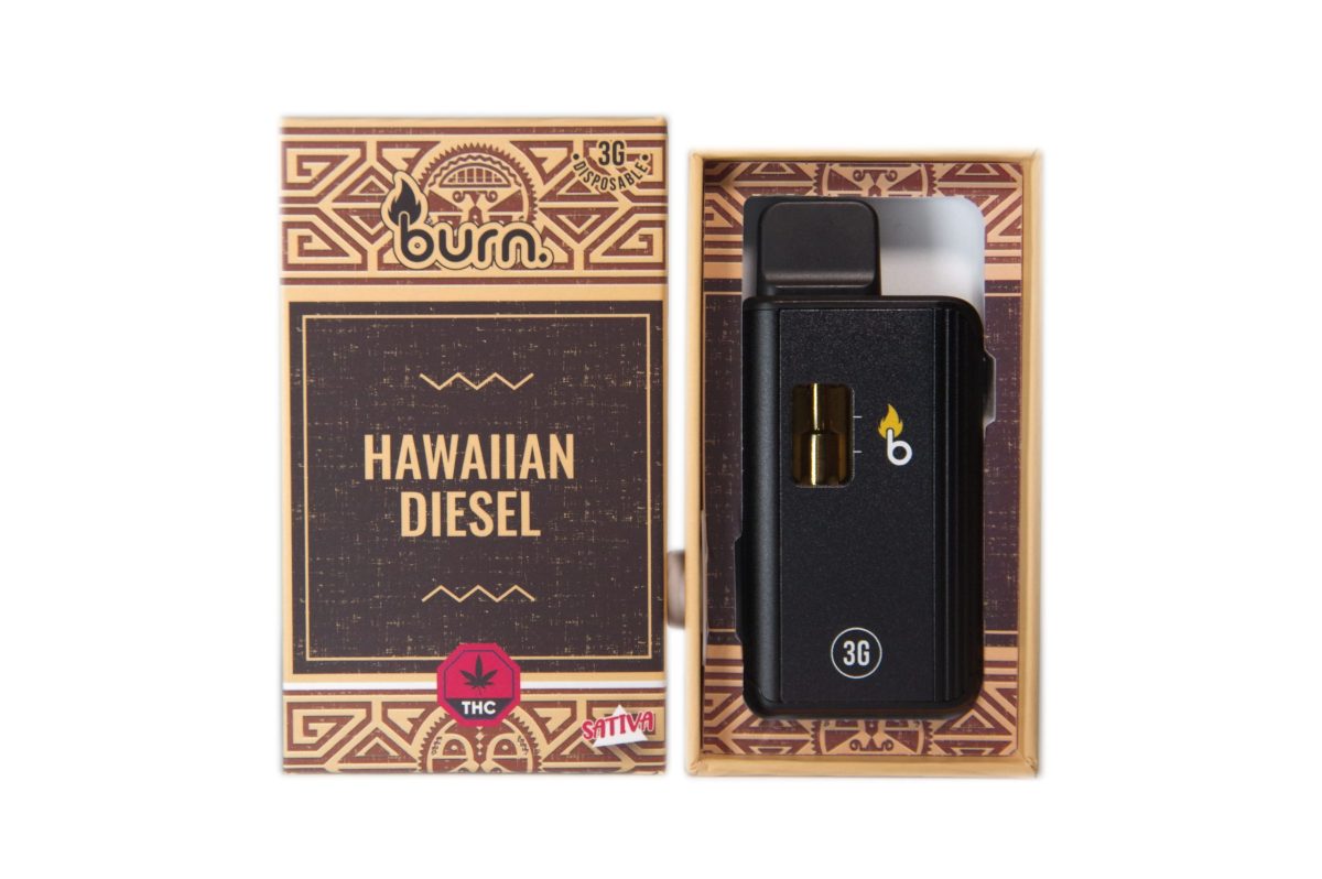 Buy Burn Extracts – Hawaiian Diesel 3ML Mega Sized Disposable Pen at MMJ Express Online Shop