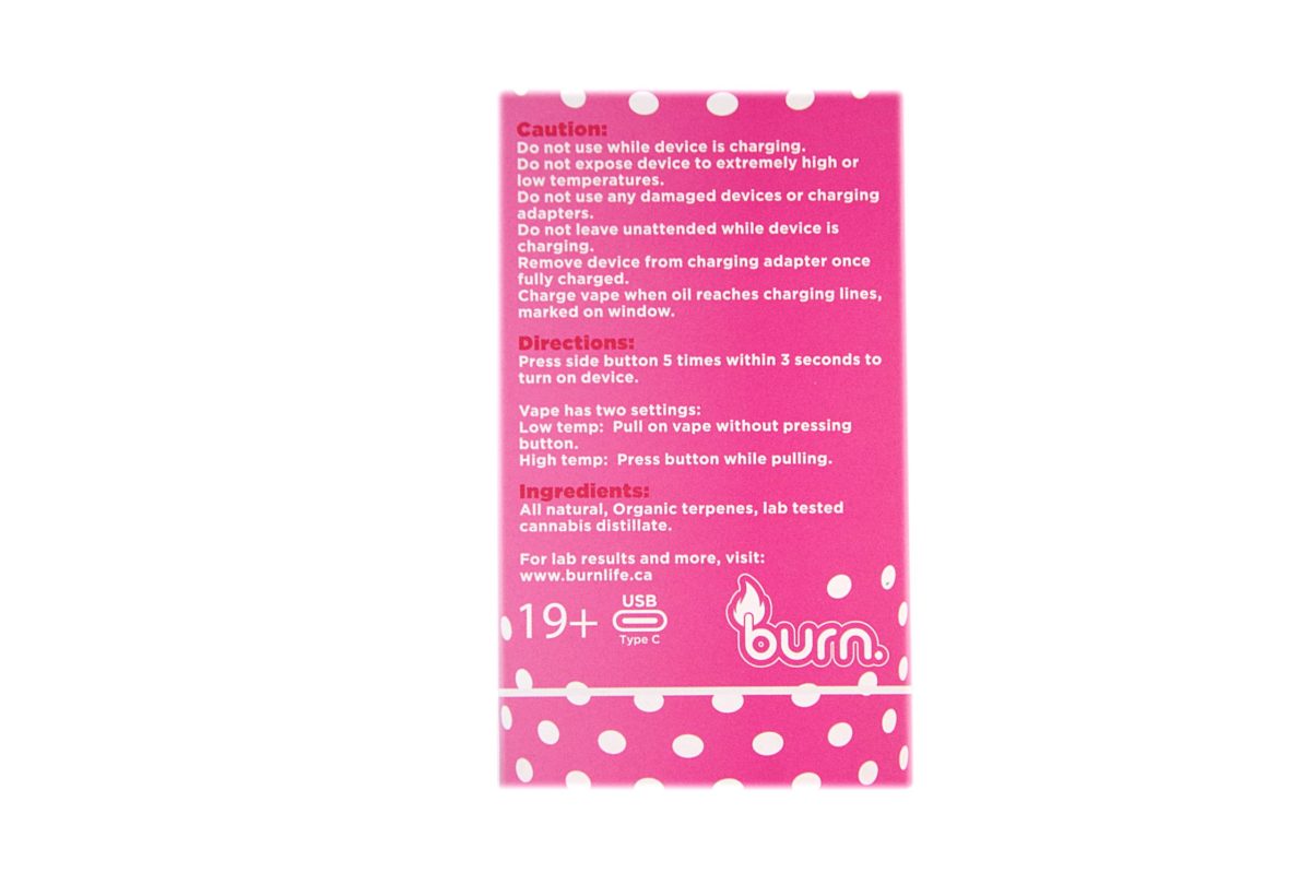 Buy Burn Extracts – Bubble Gum 3ML Mega Sized Disposable Pen at MMJ Express Online Shop