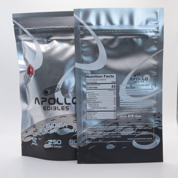  Buy Apollo Edibles – Blue Raspberry Shooting Stars 3000MG THC (INDICA) at MMJ Express Online Shop