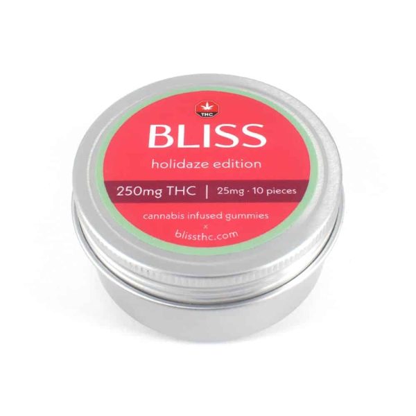 Buy Bliss – Christmas Holidaze Edition Cannabis Infused Gummies 250MG THC at MMJ Express Online Shop
