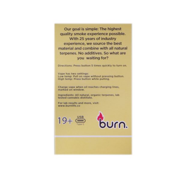 Burn Extracts - Granddaddy Purple 3ML Mega Sized Disposable Pen (INDICA)
