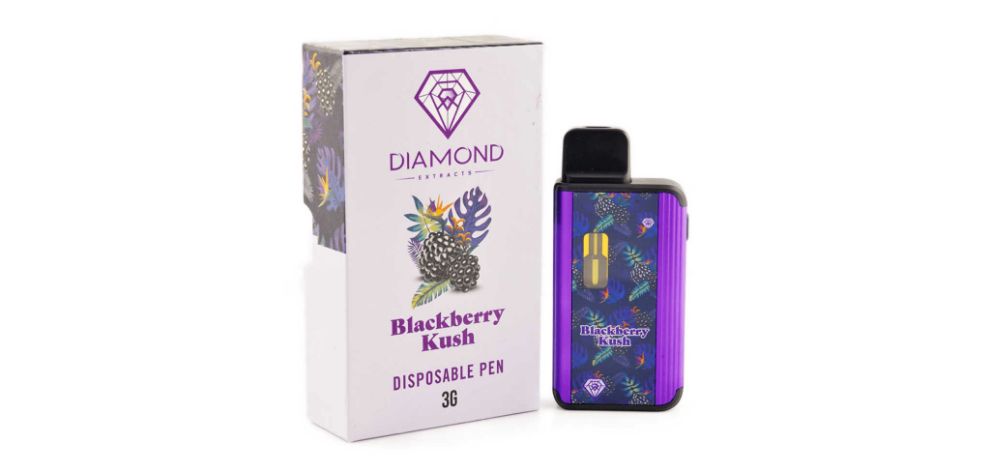 Experience the intense flavours and potent effects of cannabis with the Diamond Concentrate BlackBerry Kush Vape.