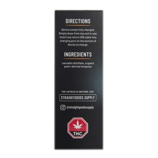 Buy Straight Goods – Death Bubba 2G Disposable Pen (Indica) at MMJ Express Online Shop