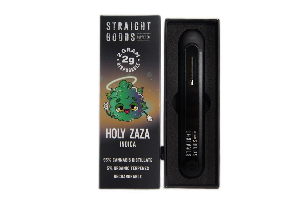 Buy Straight Goods Holy ZaZa 2G Disposable Pen (Indica) Online MMJ