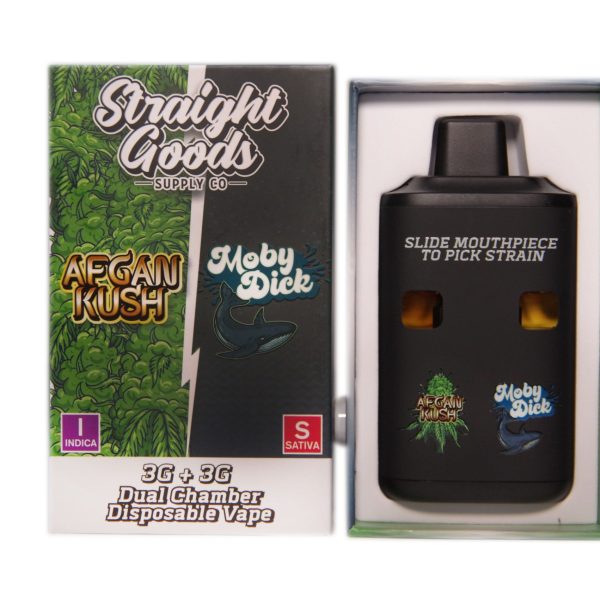 Buy Straight Goods – Dual Chamber Vape –Afghan Kush + Moby Dick 6G THC at MMJ Express Online Shop