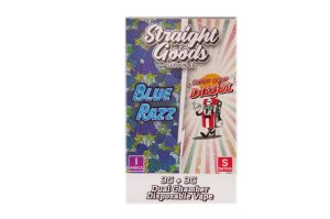 Buy Straight Goods – Dual Chamber Vape – Blue Razz + Super Sour Diesel 6G THC at MMJ Express Online Shop