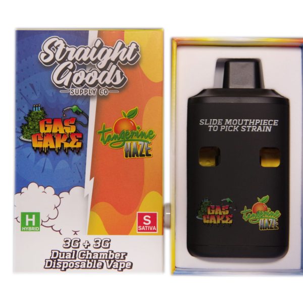 Buy Straight Goods – Dual Chamber Vape – Gas Cake + Tangerine Haze 6G THC at MMJ Express Online Shop