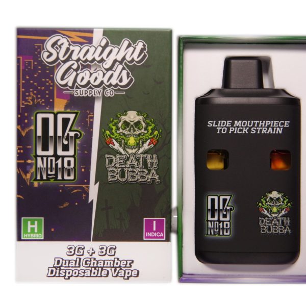 Buy Straight Goods – Dual Chamber Vape – OG #18 + Death Bubba 6G THC at MMJ Express Online Shop