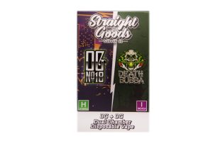 Buy Straight Goods – Dual Chamber Vape – OG #18 + Death Bubba 6G THC at MMJ Express Online Shop