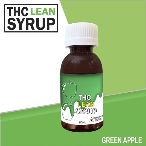Buy THC Lean Syrup – Green Apple 1000MG THC at MMJ Express Online Shop