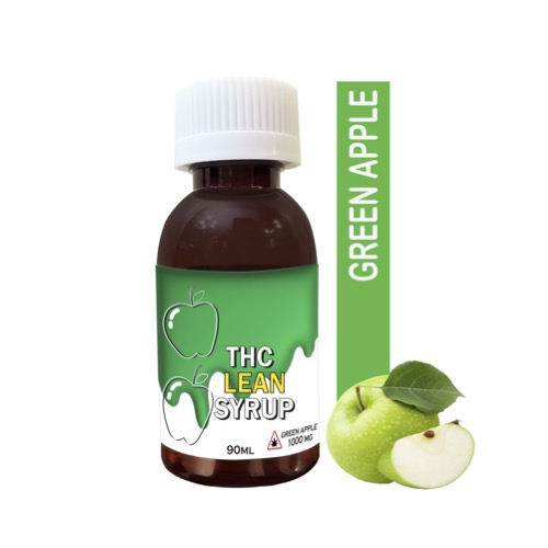 Buy THC Lean Syrup – Green Apple 1000MG THC at MMJ Express Online Shop