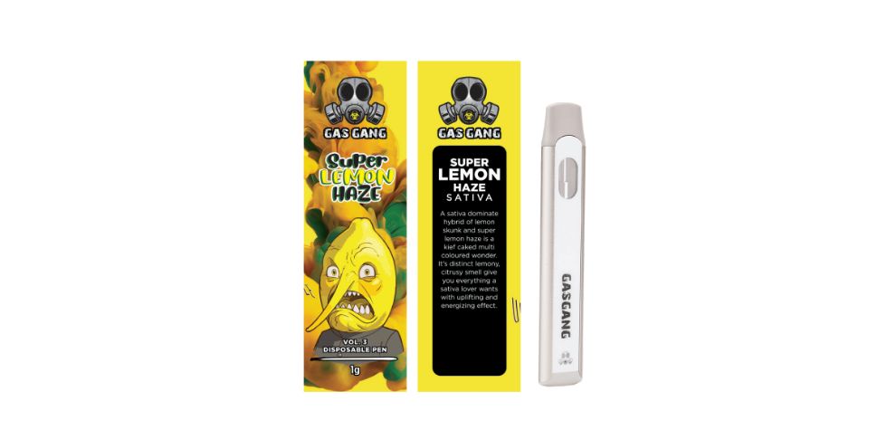 Buy the Gas Gang – Super Lemon Haze Disposable Pen (SATIVA), and taste all of the benefits of this Sativa without the extra hassle. 