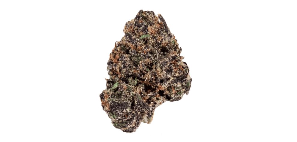 The Runtz strain stands out because of its colourful and appealing appearance - a mix of greens, oranges, and purples.