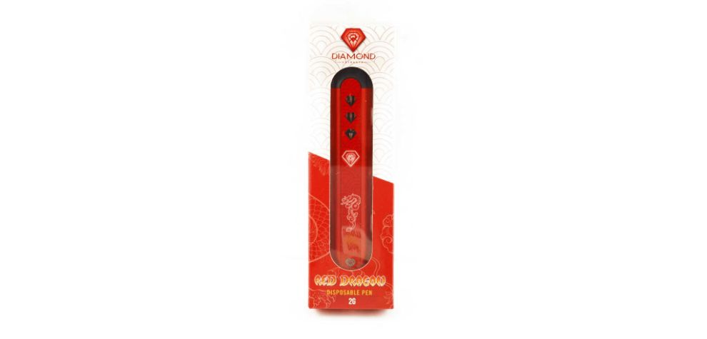 The Diamond Concentrates – Red Dragon 2G Disposable Pen is a fabulous alternative for potheads who want to dive into the magic of THC without the signature smell and aroma of smoke. 