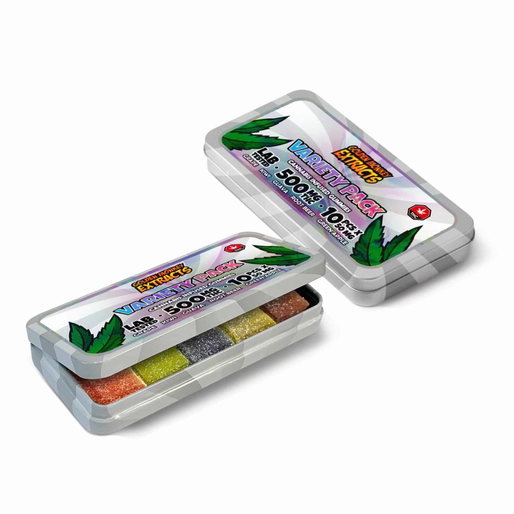 Buy. Golden Monkey Extracts - High Dose Variety Pack Gummy 500MG THC at MMJ Express Online Shop