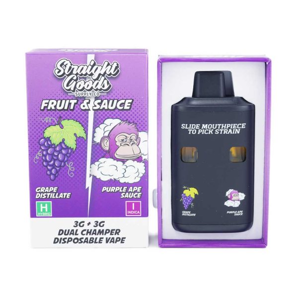 Buy Straight Goods – Dual Chamber Vape – Grape + Purple Ape  6G at MMJ Express Online Shop