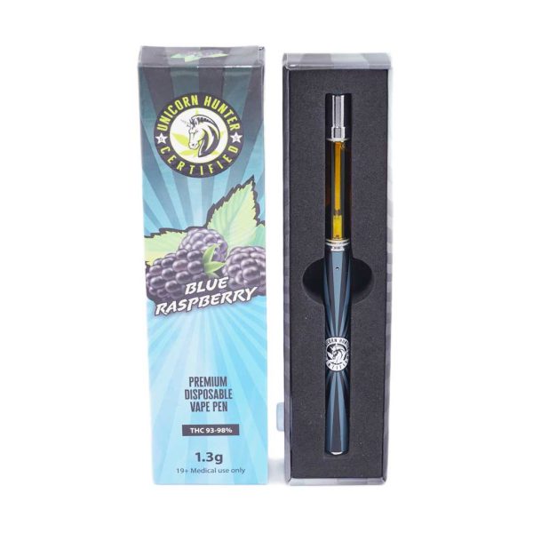 Buy Unicorn Hunter Concentrates – Blue Raspberry HTFSE Disposable Pen at MMJ Express Online Shop