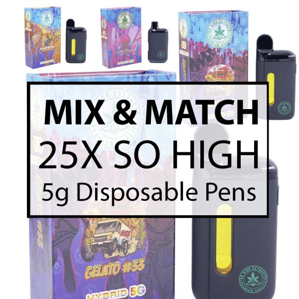 Buy So High Extracts - 5G Disposable Vape Pen Mix and Match : 25 at MMJ Express Online Shop