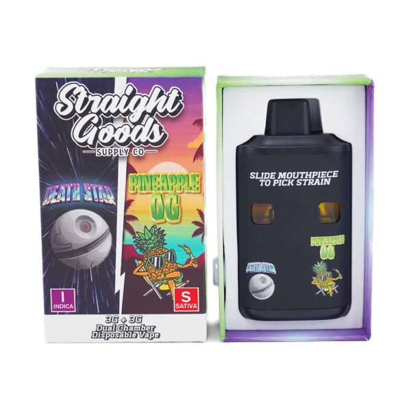 Buy Straight Goods – Dual Chamber Vape – Death Star+ Pineapple OG 6G THC at MMJ Express Online Shop