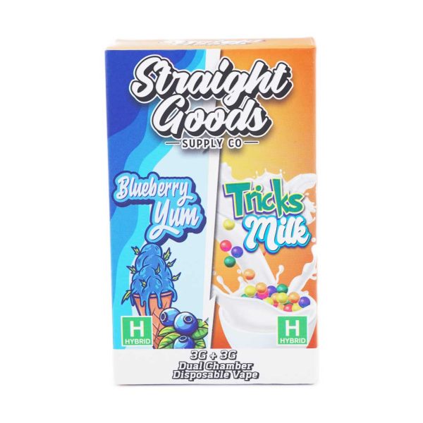 Buy Straight Goods – Dual Chamber Vape – Blueberry Yum + Trick Milk 6G THC at MMJ Express Online Shop