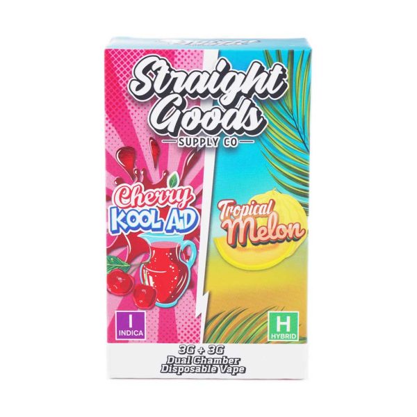Buy Straight Goods – Dual Chamber Vape – Cherry Kool Aid + Tropical Melon 6G THC at MMJ Express Online Shop