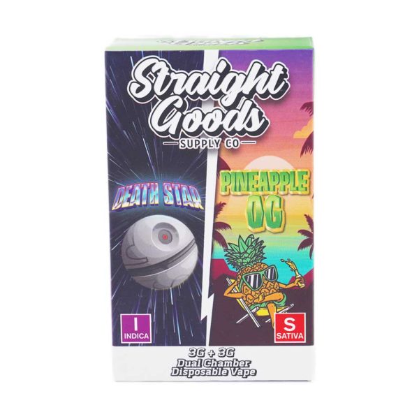 Buy Straight Goods – Dual Chamber Vape – Death Star+ Pineapple OG 6G THC at MMJ Express Online Shop