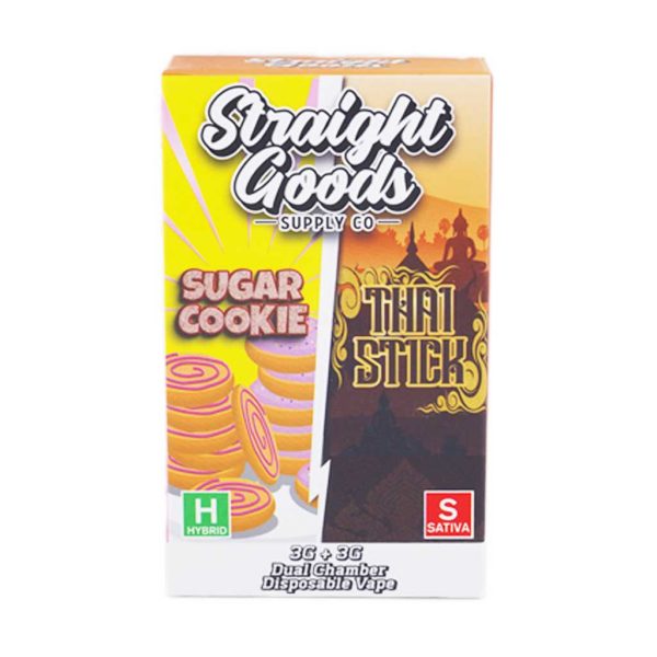 Buy Straight Goods – Dual Chamber Vape – Sugar Cookies + Thai Stick 6G THC at MMJ Express Online Shop