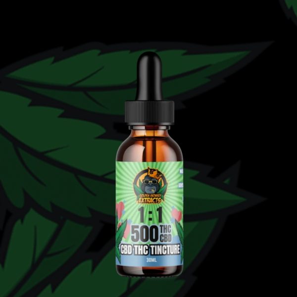 Buy Golden Monkey Extracts – Premium Tinctures – 1:1 THC/CBD 500MG at MMJ Express Online Shop