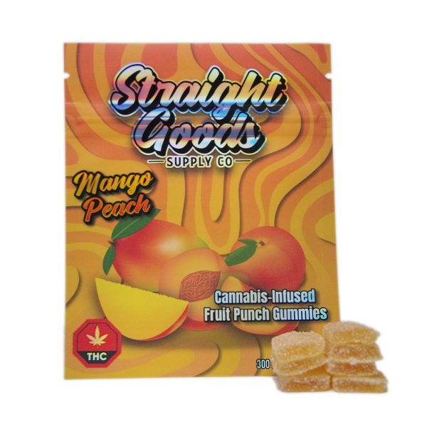 Buy Straight Goods Edibles – Mango Peach 300MG THC at MMJ Express Online Shop