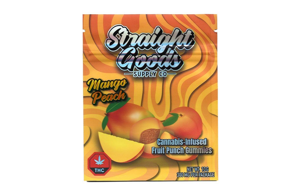 Buy Straight Goods Edibles – Mango Peach 300MG THC at MMJ Express Online Shop