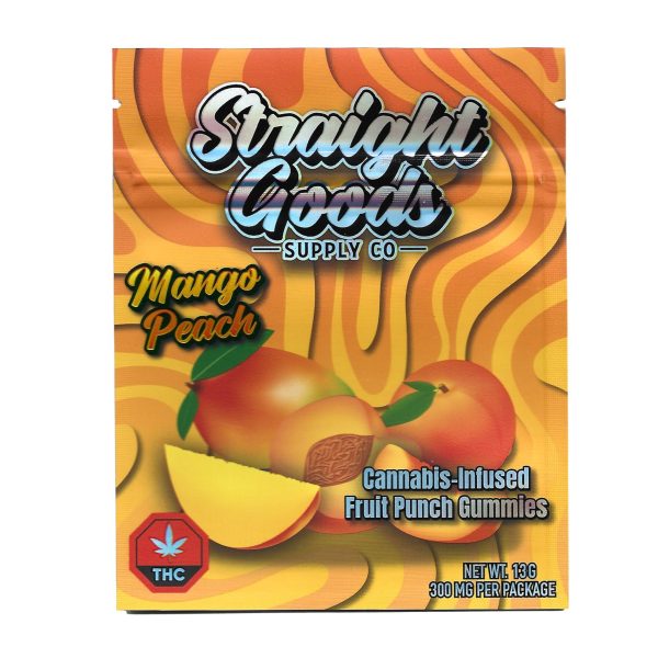 Buy Straight Goods Edibles – Mango Peach 300MG THC at MMJ Express Online Shop