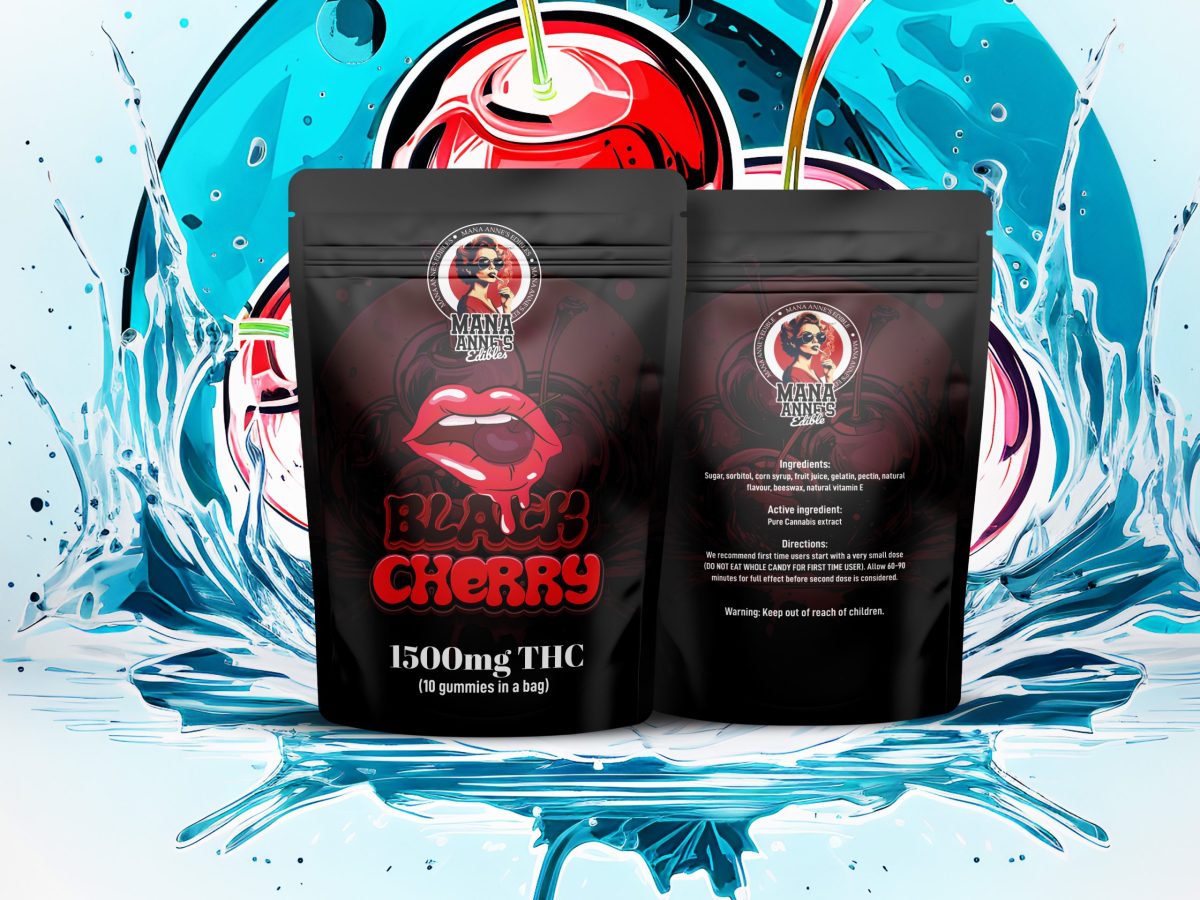 Buy Mama Anne’s Edibles – Black Cherry Gummy – 1500MG THC at MMJ Express Online Shop