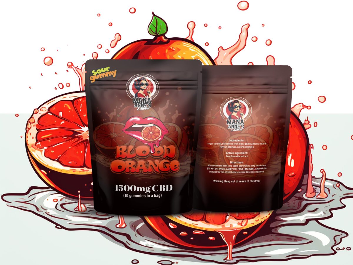 Buy Mama Anne’s Edibles – Blood Orange Gummy – 1500MG CBD at MMJ Express Online Shop