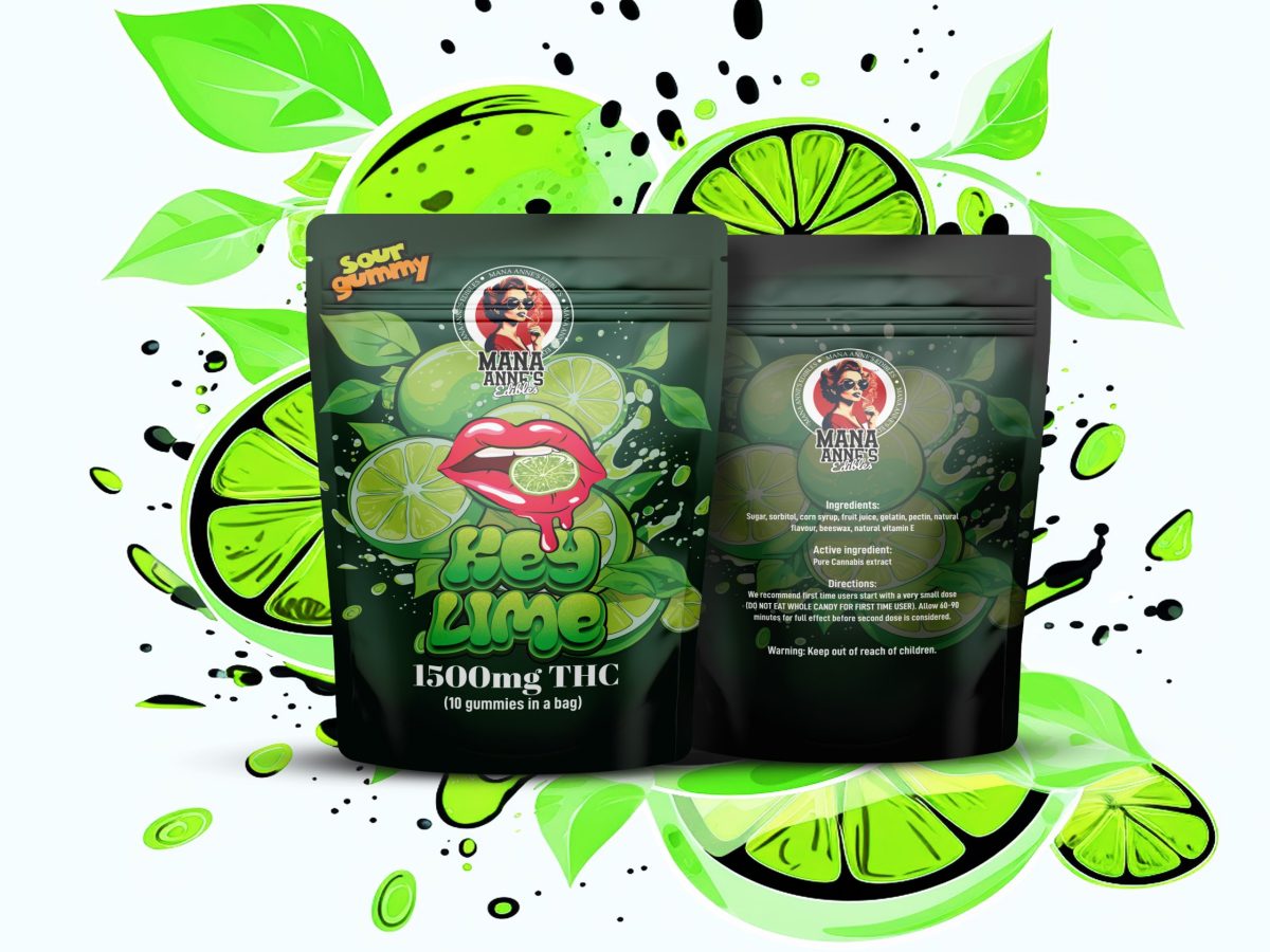 Buy Mama Anne’s Edibles – Green Apple Gummy – 1500MG THC at MMJ Express Online Shop