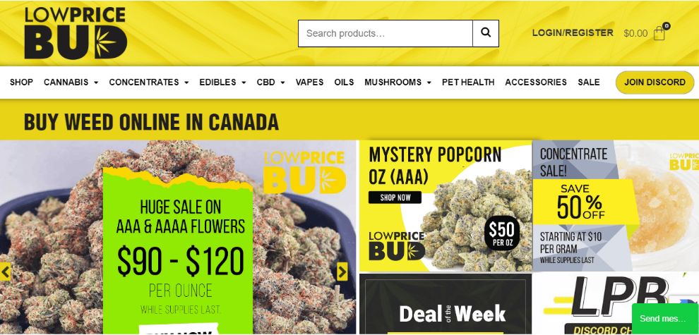 Very few online weed stores in Canada can compete with LowPriceBud when it comes to fair prices. LowPriceBud is one of the best weed stores online in Canada. 