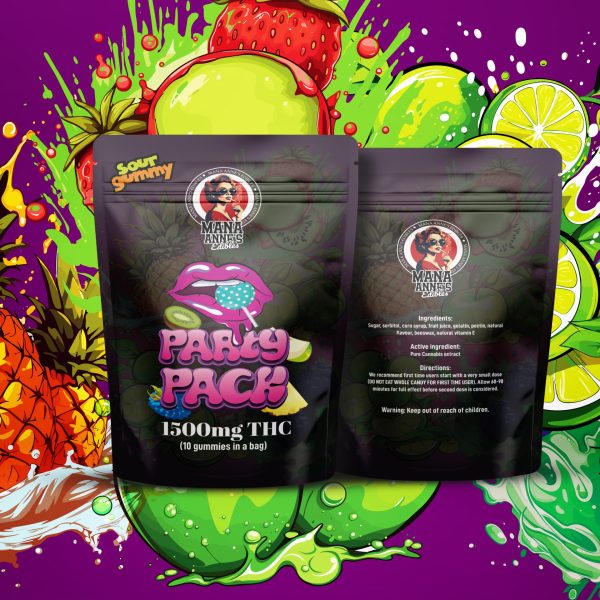 Buy Mama Anne’s Edibles – Party Pack Gummy – 1500MG THC at MMJ Express Online Shop