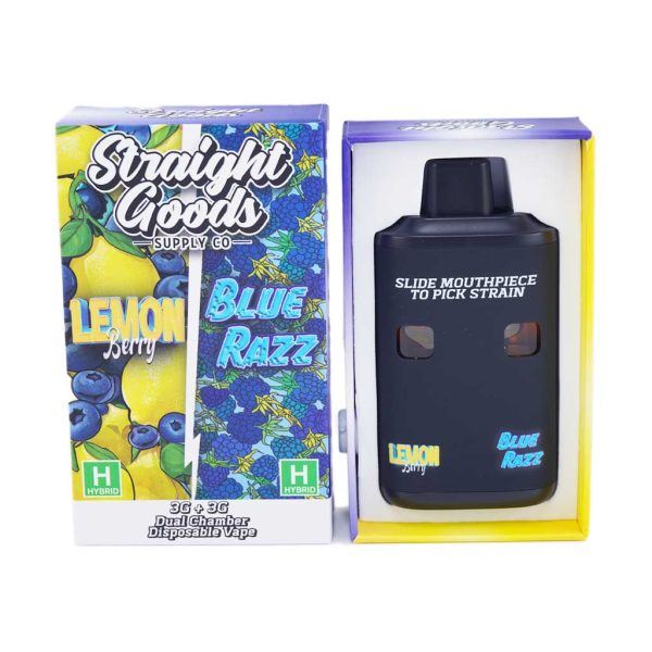 Buy Straight Goods – Dual Chamber Vape – Lemon Berry + Blue Razz 6G THC at MMJ Express Online Shop