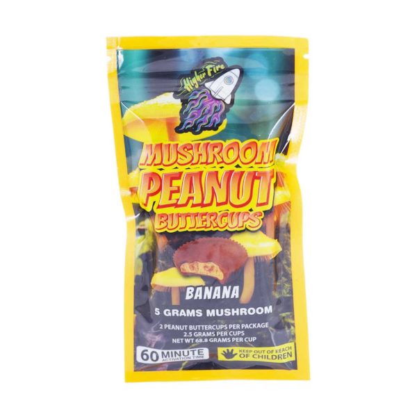 Buy Higher Fire Extracts - Mushroom Peanut Butter Chocolate Cups 5000MG - BANANA at MMJ Express Online Shop