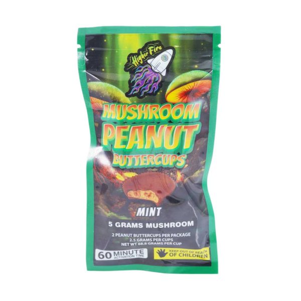 Buy Higher Fire Extracts - Mushroom Peanut Butter Chocolate Cups 5000MG - MINT at MMJ Express Online Shop