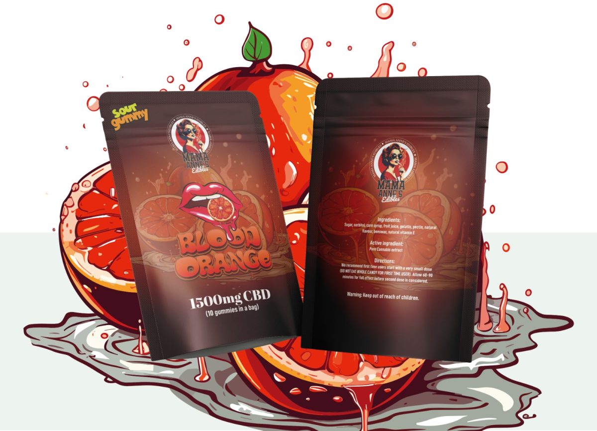 Buy Mama Anne’s Edibles – Blood Orange Gummy – 1500MG CBD at MMJ Express Online Shop