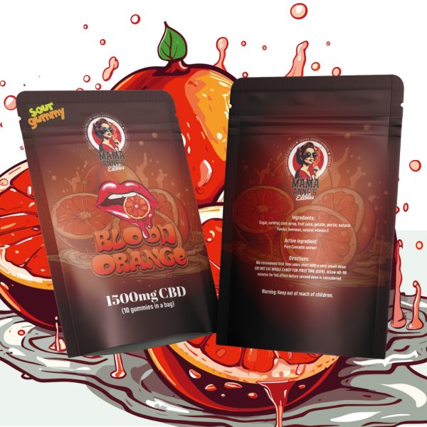 Buy Mama Anne’s Edibles – Blood Orange Gummy – 1500MG CBD at MMJ Express Online Shop