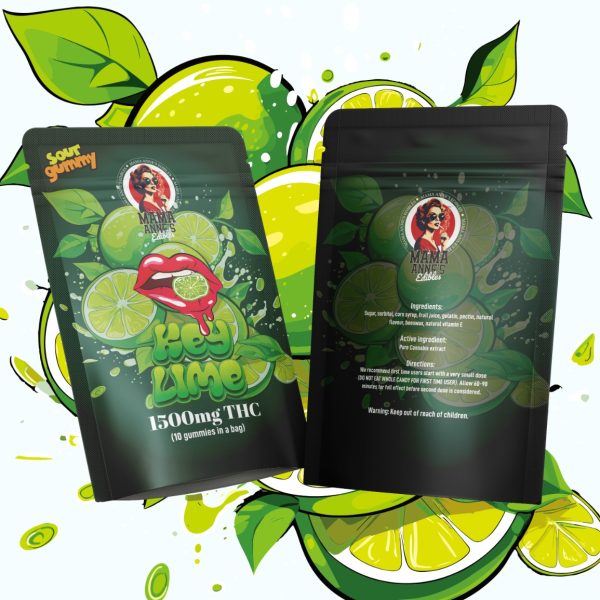 Buy Mama Anne’s Edibles – Key Lime Gummy – 1500MG THC at MMJ Express Online Shop