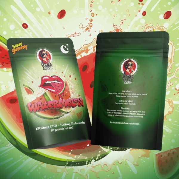 Buy Mama Anne’s Edibles – Watermelon Gummy – 1500MG CBD at MMJ Express Online Shop