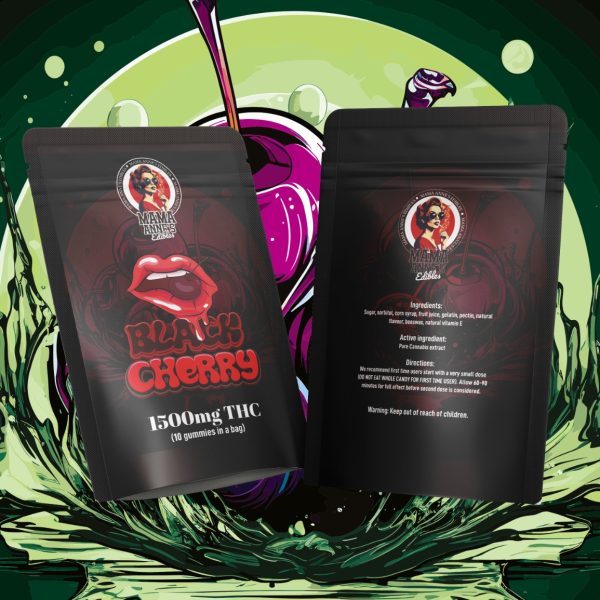 Buy Mama Anne’s Edibles – Black Cherry Gummy – 1500MG THC at MMJ Express Online Shop