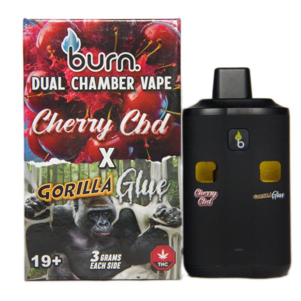 Buy Burn Extracts – Dual Chamber Disposable Vape – Cherry CBD + Gorilla Glue 6G at MMJ Express Online Shop