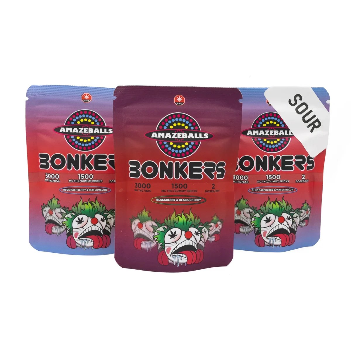 Buy Amazeballs Edibles – Bonkers Gummies ORIGINAL – 3000MG THC at MMJ Express Online Shop