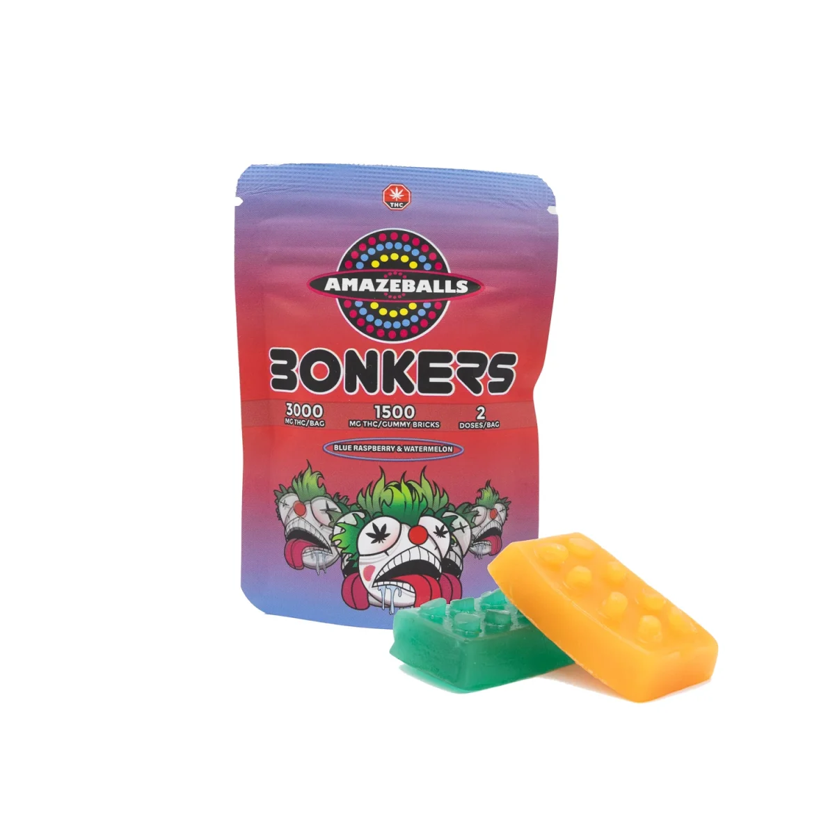 Buy Amazeballs Edibles – Bonkers Gummies ORIGINAL – 3000MG THC at MMJ Express Online Shop